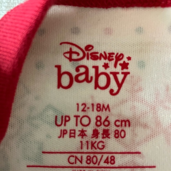 Brand New Disney Baby Christmas onesie Hat and Joy bib - Picture 2 of 2